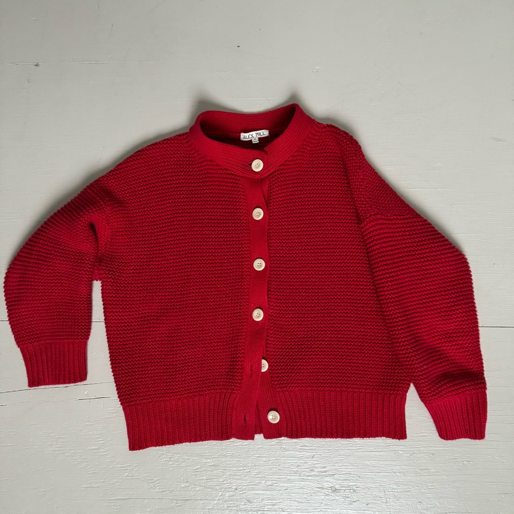 Alex Mill Nico Cardigan Red